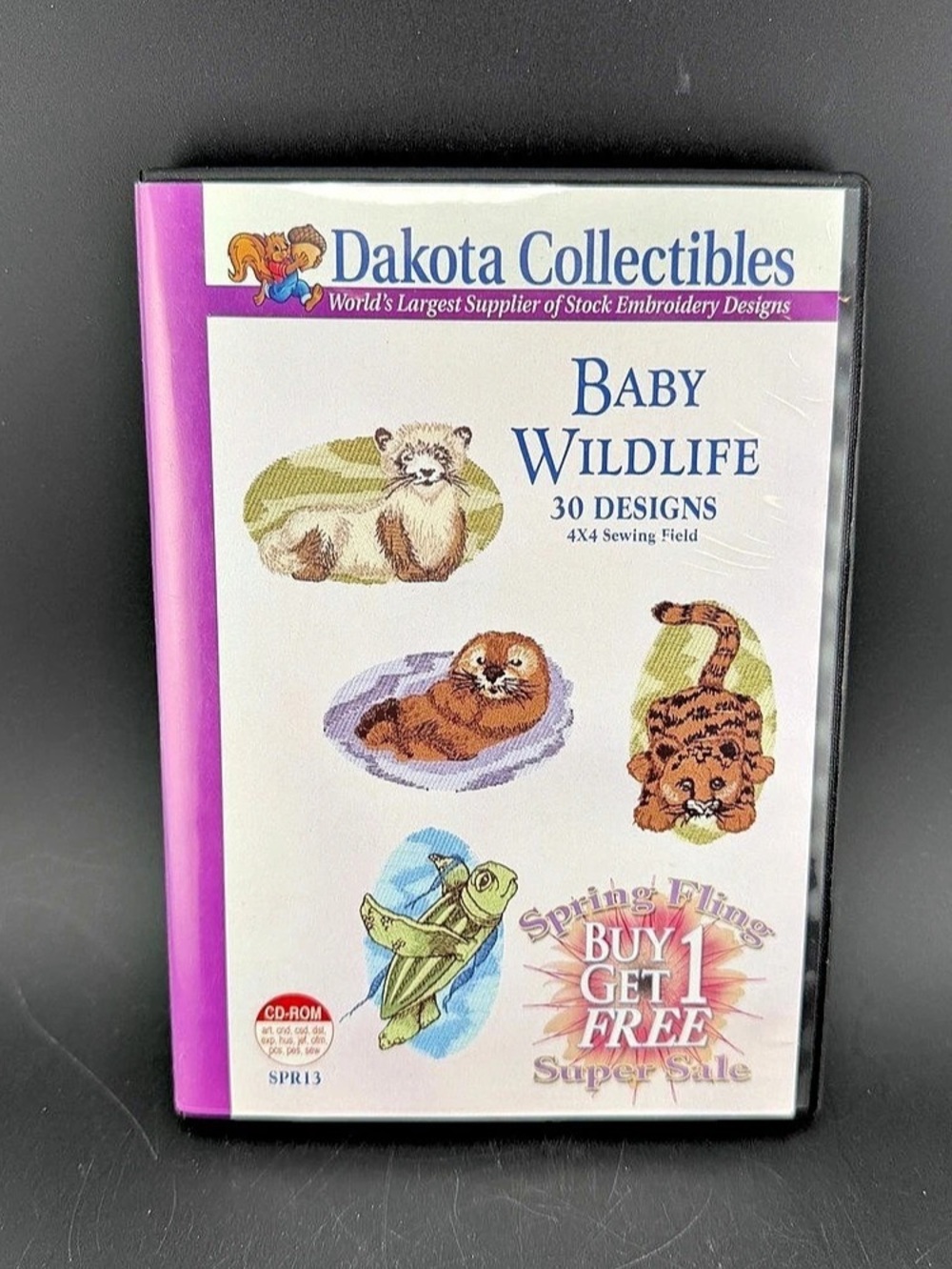 Dakota Collectibles Baby Wildlife Embroidery Design Collection CD-ROM SPR13